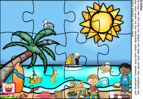 Articulation Puzzles - Word and Sentence level for k, g, f, sh, l ,s - Image 2