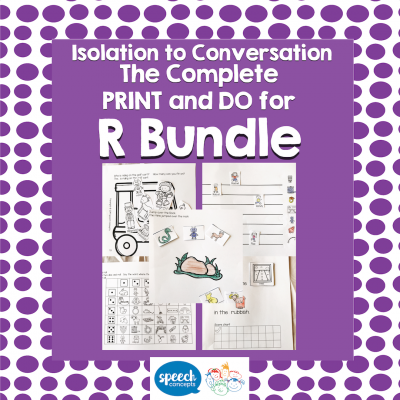 Articulation Isolation to Conversation - R BUNDLE