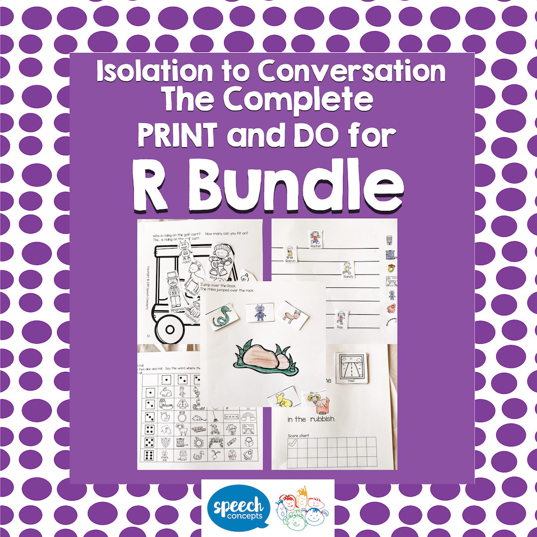 Articulation Isolation to Conversation - R BUNDLE