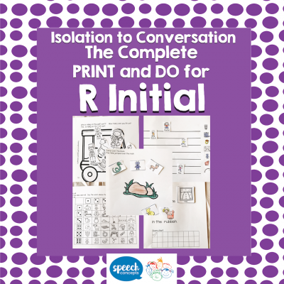 Articulation to Conversation R Initial