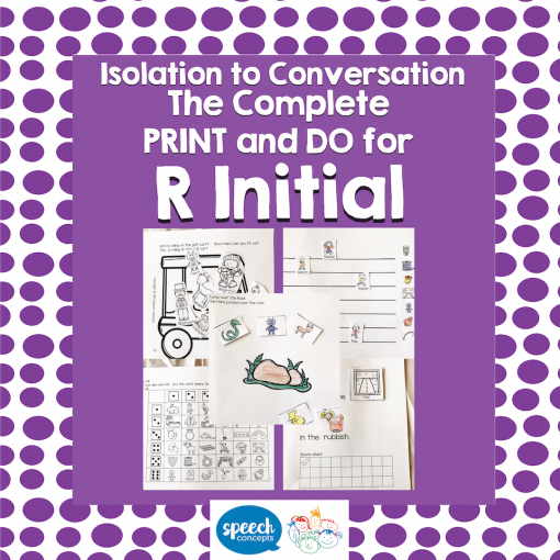 Articulation to Conversation R Initial