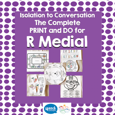 Articulation Isolation to Conversation R Medial